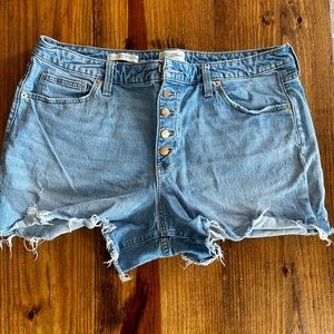 Denim cut off jean shorts